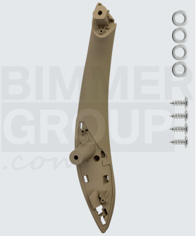 poignée de porte arrière gauche oyster pour BMW Série 3, Série 4, M3, M4 (F30/F31/F34/F36/F80)